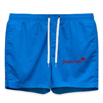 WEIHNACHTEN. FROHE WEIHNACHTEN. FROHE WEIHNACHTEN. WEIHNACHTSMANN - Badeshorts - Cobalt blue - Vorne - AI Model Male 185 light (185cm)