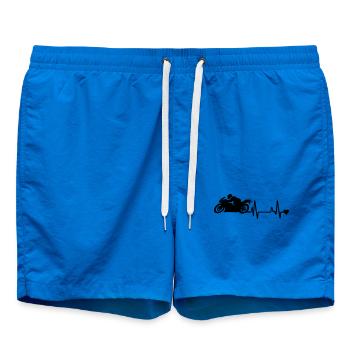 Motorrad - Badeshorts - Cobalt blue - Vorne - AI Model Male 185 light (185cm)