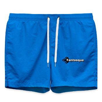 Fantasque Noir et Blanc - Short de bain - cobalt blue - Devant - AI Model Male 185 light (185cm)