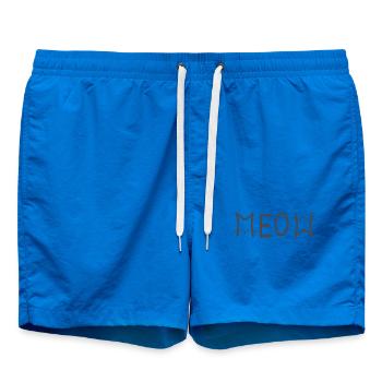 meow Katze Katzenliebhaber - Badeshorts - Cobalt blue - Vorne - AI Model Male 185 light (185cm)