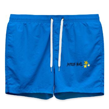 NOËL. JOYEUX NOËL. MERRY CHRISTMAS - Short de bain - cobalt blue - Devant - AI Model Male 185 light (185cm)