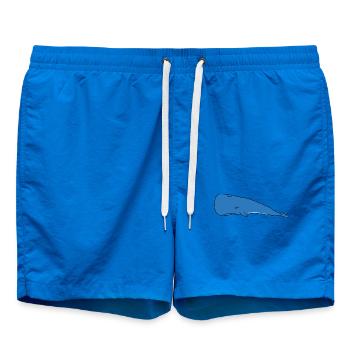 Drôle paresseux cachalot dormir Design Ocean Life - Short de bain - cobalt blue - Devant - AI Model Male 185 light (185cm)