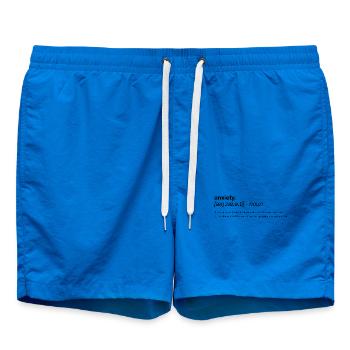 Definition of anxiety - Badeshorts - Cobalt blue - Vorne - AI Model Male 185 light (185cm)