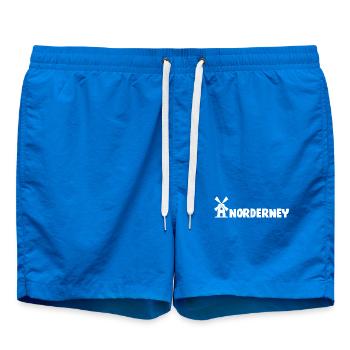 Moulin à vent de Norderney - Short de bain - cobalt blue - Devant - AI Model Male 185 light (185cm)