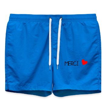GELIEBTE. VIELEN DANK. DANKE HERRIN - Badeshorts - Cobalt blue - Vorne - AI Model Male 185 light (185cm)