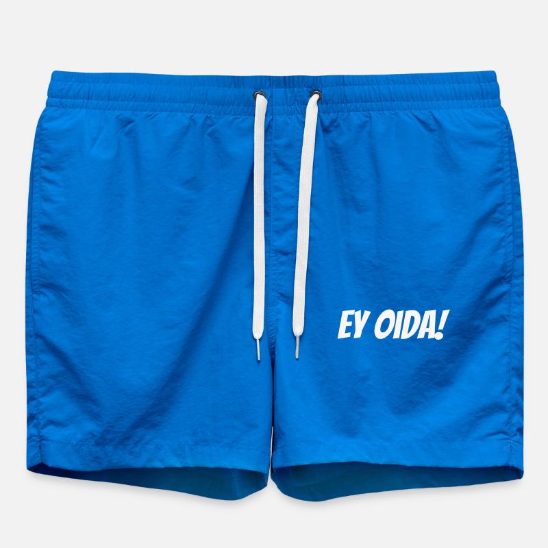 Hey Oida! – Dialect Deluxe - Swim Trunks - cobalt blue