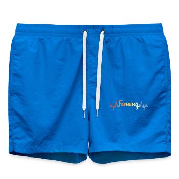 Landwirt Herzschlag - Badeshorts - Cobalt blue - Vorne - AI Model Male 185 light (185cm)