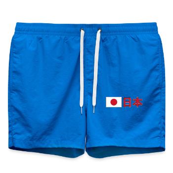 Japan - Badeshorts - Cobalt blue - Vorne - AI Model Male 185 light (185cm)