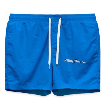 Chevaux en Mouvement Effervescent - Short de bain - cobalt blue - Devant - AI Model Male 185 light (185cm)