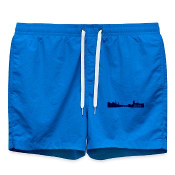 Zürich City Stadt Design - Alpha - Geschenkidee - Badeshorts - Cobalt blue - Vorne - AI Model Male 185 light (185cm)