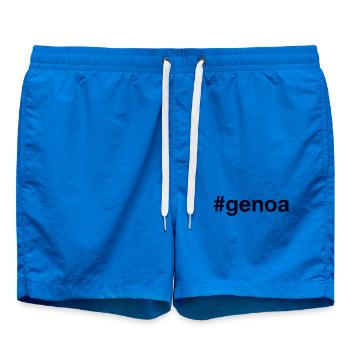 Hashtag GÊNES - Short de bain - cobalt blue - Devant - AI Model Male 185 light (185cm)