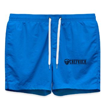 Chefkoch Kochmütze - Badeshorts - Cobalt blue - Vorne - AI Model Male 185 light (185cm)