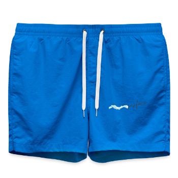 T-shirt inspiré de l’océan sous la surface - Short de bain - cobalt blue - Devant - AI Model Male 185 light (185cm)