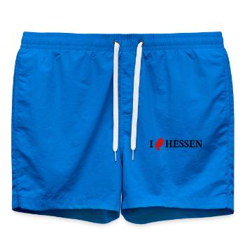 I love Hessen Bundesland Deutschland - Badeshorts - Cobalt blue - Vorne - AI Model Male 185 light (185cm)