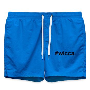 WICCA Hashtag Pagan - Swim Trunks - cobalt blue - Front - AI Model Male 185 light (185cm)