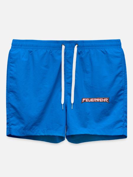 Feuerwehr Neon-Schriftzug - Badeshorts - Cobalt blue