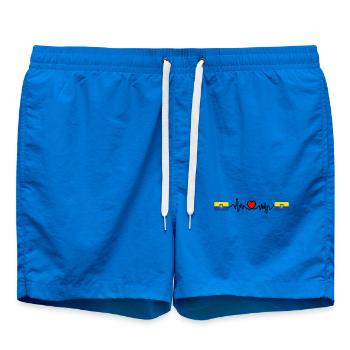 Battement de cœur de Zandvoort - Short de bain - cobalt blue - Devant - AI Model Male 185 light (185cm)