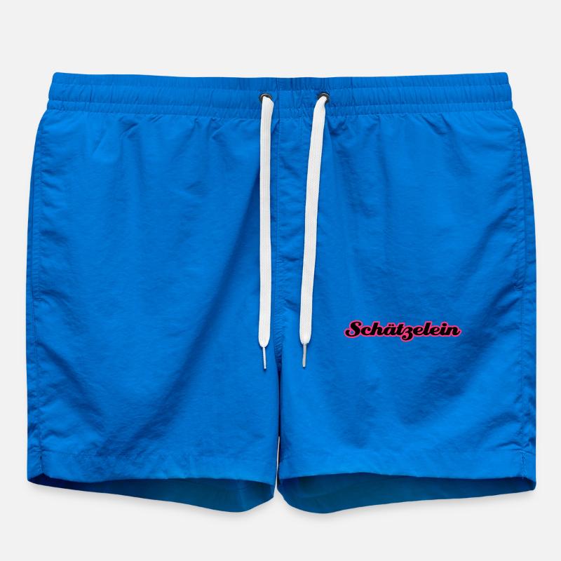 Schätzelein | Schatz | Schätzchen - Swim Trunks - cobalt blue