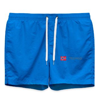Drapeau de la Norvège - Tromsø - Norvège - Norvège - Short de bain - cobalt blue - Devant - AI Model Male 185 light (185cm)