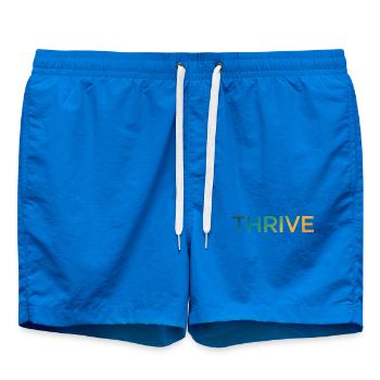 Thrive Gradient Schriftzug - Badeshorts - Cobalt blue - Vorne - AI Model Male 185 light (185cm)