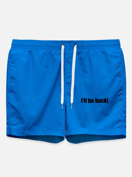 I'll be back | zurück | Arnold - Swim Trunks - cobalt blue