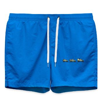 Defender - 90, 110 and offroad - Swim Trunks - cobalt blue - Front - AI Model Male 185 light (185cm)