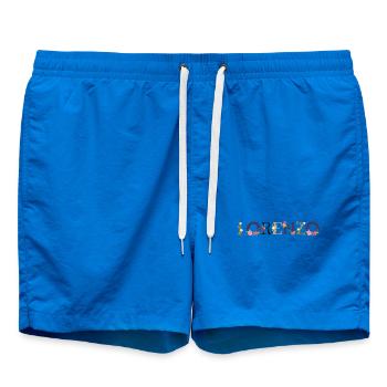 Le nom de LORENZO orné de fleurs - Short de bain - cobalt blue - Devant - AI Model Male 185 light (185cm)