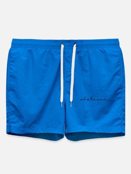 Whatever – saying, simple, cool and self-confident - Swim Trunks - cobalt blue