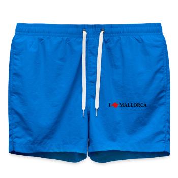 I love Mallorca - Swim Trunks - cobalt blue - Front - AI Model Male 185 light (185cm)