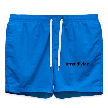 MALDIVES Hashtag Maldivian - Short de bain - cobalt blue - Devant - AI Model Male 185 light (185cm)