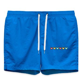 NOËL. ANNEE. ANNIVERSAIRE. RETRAITE. FÊTE DES PERE - Short de bain - cobalt blue - Devant - AI Model Male 185 light (185cm)