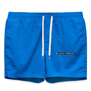 Black Friday Minimalist - Badeshorts - Cobalt blue - Vorne - AI Model Male 185 light (185cm)
