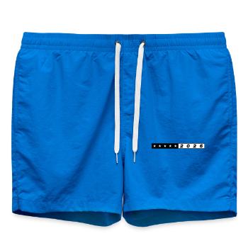 Icône Stellaire 2026 - Short de bain - cobalt blue - Devant - AI Model Male 185 light (185cm)