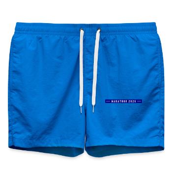 Marathon 2026 - Badeshorts - Cobalt blue - Vorne - AI Model Male 185 light (185cm)