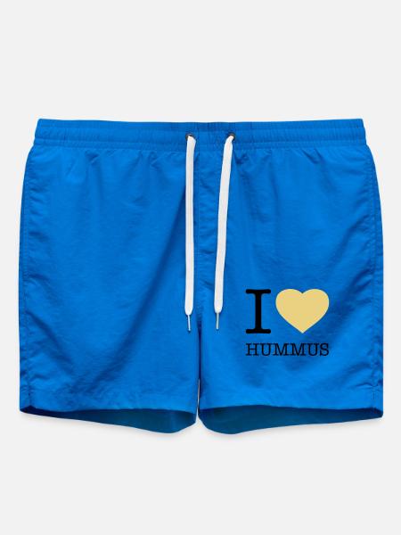 I LOVE HUMMUS - Swim Trunks - cobalt blue