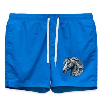 Horse - Swim Trunks - cobalt blue - Front