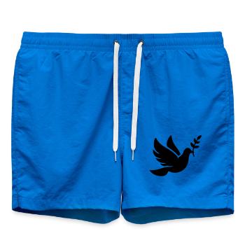 Foi de la Paix de la Colombe - Short de bain - cobalt blue - Devant - AI Model Male 185 light (185cm)