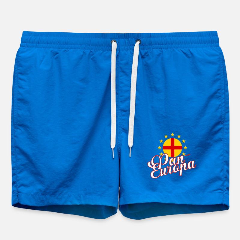 Pan-Europa Rétro Script - Short de bain - cobalt blue