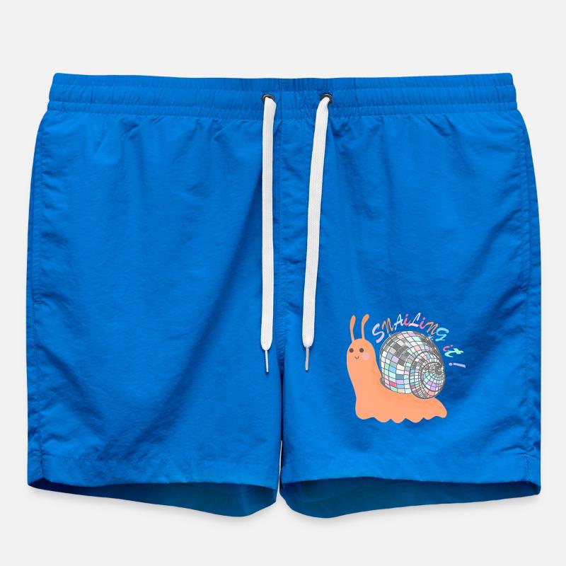 Escargot ! – Escargot coloré avec boule disco - Short de bain - cobalt blue