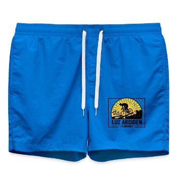 Luz Ardiden Pyrénées Cycling Lacets Art - Short de bain - cobalt blue - Devant - AI Model Male 185 light (185cm)