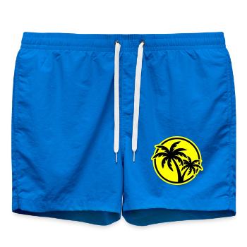 Palm Tree Symbol Beach - Swim Trunks - cobalt blue - Front