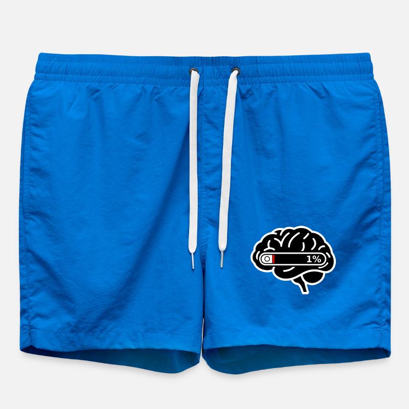 Brain_Loading_1 _Digital_Burnout - Swim Trunks - cobalt blue