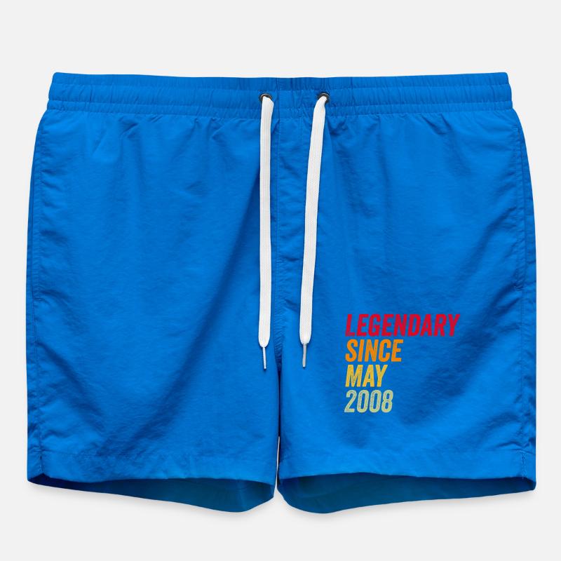 18th birthday 18 years May 2008 - Swim Trunks - cobalt blue