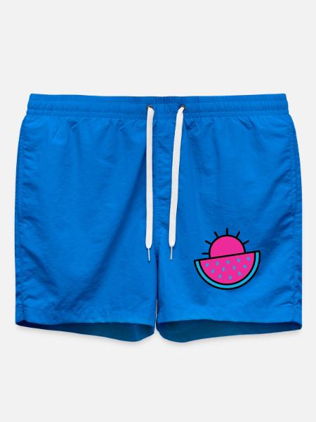 Watermelon Sun 90s Pop Art - Swim Trunks - cobalt blue