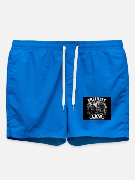 Freiheit auf Rädern: LKW-Liebe - Badeshorts - Cobalt blue