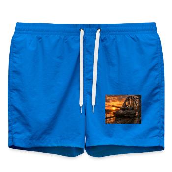 Vintage Tank - Badeshorts - Cobalt blue - Vorne - AI Model Male 185 light (185cm)