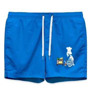 Ghosts Kitchen Horror Midnight Cooking Gourmet - Swim Trunks - cobalt blue - Front