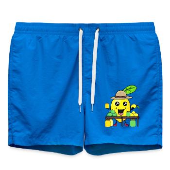 Zitrone Lemonen Saftladen Zitrone Sommer Obst - Badeshorts - Cobalt blue - Vorne