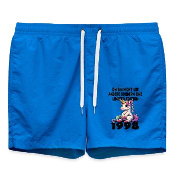 Limited Edition 1998 Geburtstag 1998 Geboren - Badeshorts - Cobalt blue - Vorne