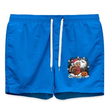 Thanksgiving Truthahn Weihnachten - Badeshorts - Cobalt blue - Vorne